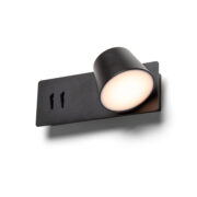 STENSKA BRALNA LED SVETILKA Z DVEMA STIKALOMA AMADEUS 4W+6W 3000K