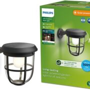 SENZORSKA SOLARNA STENSKA LED SVETILKA RADII 1,3W IP44