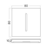 VGRADNA LED SVETILKA STEP 2W 3000K DO 6000K (GRE V STANDARDNO DOZO) V TREH BARVAH