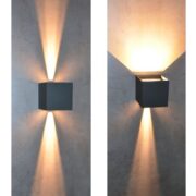 ZUNANJA STENSKA LED SVETILKA QUBE 7,2W 3000K DO 6000K IP65