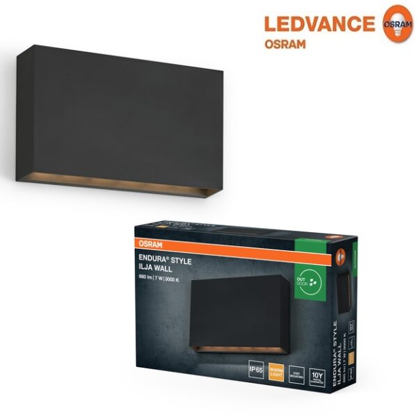 LED SVETILKA OSRAM LEDVANCE ENDURA STYLE WALL ILJA 7W 3000K IP65