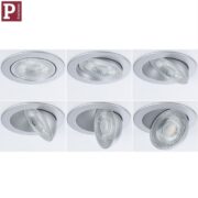 ZATEMNILNA VGRADNA LED SVETILKA AUMUS fi 105 mm SET 3X5W 2700K DO 6500K V TREH BARVAH