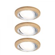 VGRADNA LED SVETILKA OILED OAK COLOUR TONE fi 84 mm SET 3X6W 2700K V DVEH BARVAH