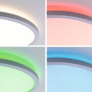 ZATEMNILNA LED SVETILKA ATRIA SHINE BACKLIGHT fi 293 mm 12W 4000K+RGB Z DALJINSKIM UPRAVLJANJEM