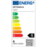 E27/G45 LED SIJALKA 5,5W 2700K, 4000K ALI 6000K