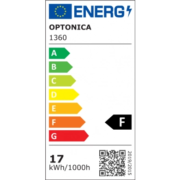 E27 LED SIJALKA 17W 2700K, 4000K ALI 6000K