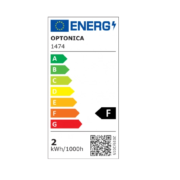 FILAMENTNA LED SIJALKA E14 2W 2700K, 4500K ALI 6000K