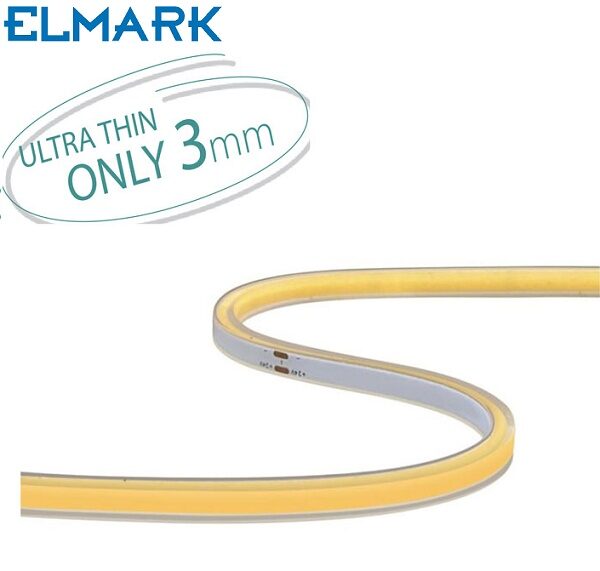 COB LED TRAK 5W/m 24V 3000K ALI 4000 K ŠIRINA 3 mm 5 METROV ROLA IP65