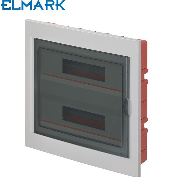 PODOMETNA RAZDELILNA ELEKTRO OMARICA 630 SERIJA DVOVRSTNA 36 MEST IP40 BELA ALI ČRNA