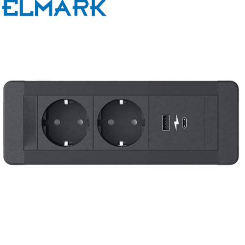 pohištvena-vgradna-vtičnica-za-pisarno-kuhinjo-2xšuko-usb-črna