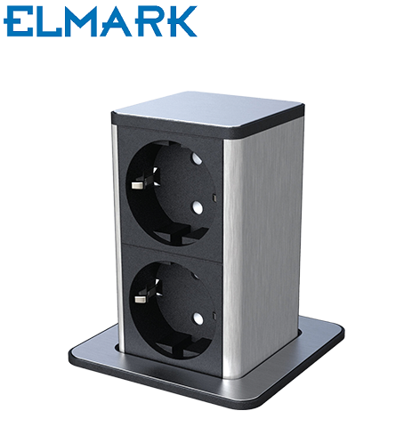 potopni-stebriček-za-pisarno-kuhinjo-šuko-vtičnica-dvojna