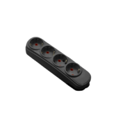 ČETVERNA ŠUKO VTIČNICA BREZ KABLA BELA ALI ČRNA