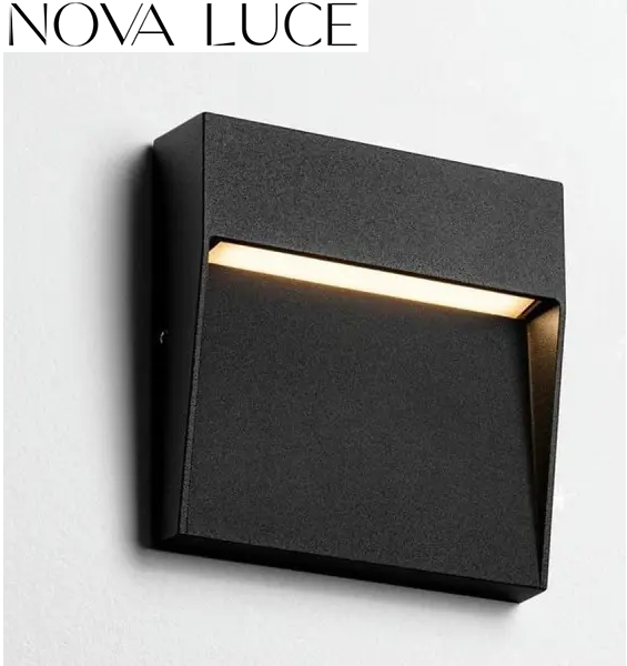 NADGRADNA LED SVETILKA NECTAR 110X110 mm 3W 3000K IP65 V DVEH BARVAH