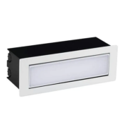 VGRADNA LED SVETILKA ECHO 176X62 mm 6W 3000K IP54 V DVEH BARVAH