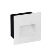 VGRADNA LED SVETILKA POLKA 58X58 mm 3W 3000K IP65 V DVEH BARVAH