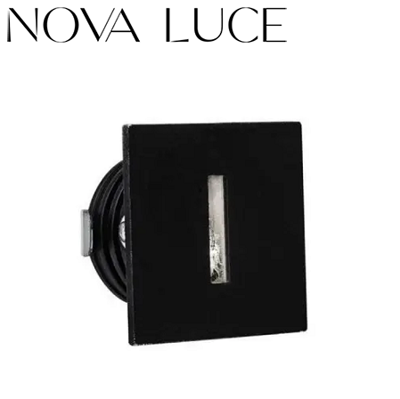 zunanja-vgradna-stopniščna-led-svetilka-12v-1w-3000k-ip54-kvadratna-črna