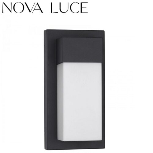 fasadna-stenska-pravokotna-led-svetilka-ip65-črna-3000k-nova-luce