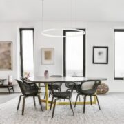 ZATEMNILNA VISEČA LED SVETILKA TARQUIN fi 600 mm 37W 3000K V ŠTIRIH BARVAH