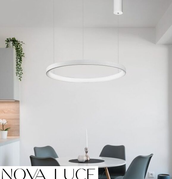 ZATEMNILNA VISEČA LED SVETILKA PERTTINO fi 600 mm 48W 3000K BELA ALI ČRNA