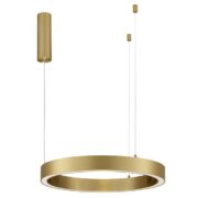 ZATEMNILNA VISEČA LED SVETILKA MORBIDO fi 600 mm 48W 2700K DO 4000K ČRNA ALI ZLATA Z DALJINSKIM UPRAVLJANJEM