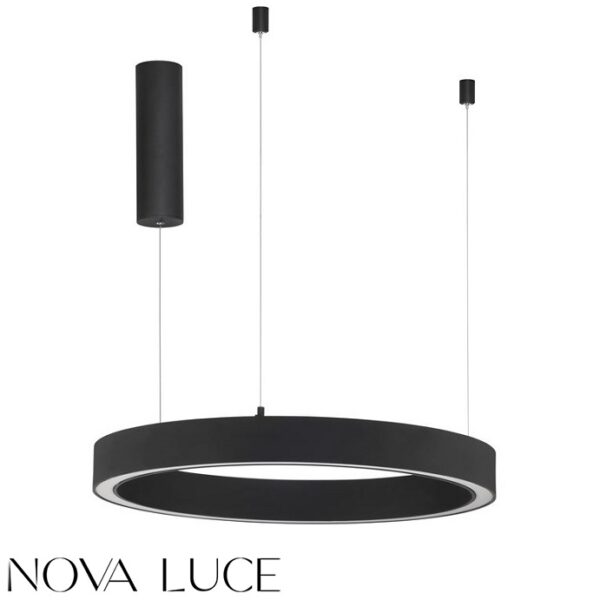 ZATEMNILNA VISEČA LED SVETILKA MORBIDO fi 800 mm 59W 2700K DO 4000K ČRNA ALI ZLATA Z DALJINSKIM UPRAVLJANJEM