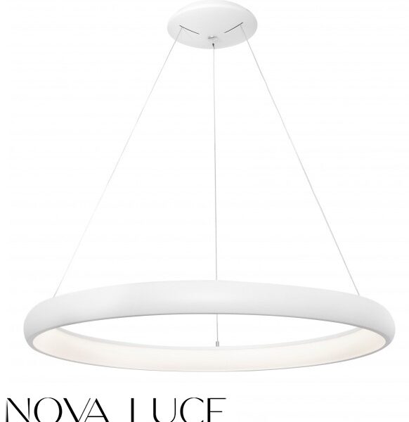 ZATEMNILNA VISEČA LED SVETILKA ALBI fi 800 mm 80W 3000K BELA ALI ČRNA