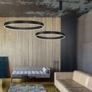 ZATEMNILNA VISEČA LED SVETILKA MOTIF fi 600 mm 40W 2700K DO 6000K V TREH BARVAH Z DALJINSKIM UPRAVLJANJEM