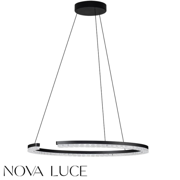 ZATEMNILNA VISEČA LED SVETILKA GLEAMY fi 650 mm 30W 3000K BELA ALI ČRNA