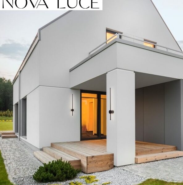 STENSKA LED SVETILKA RIDGE 650 mm 12W 3000K IP65 BELA ALI ČRNA