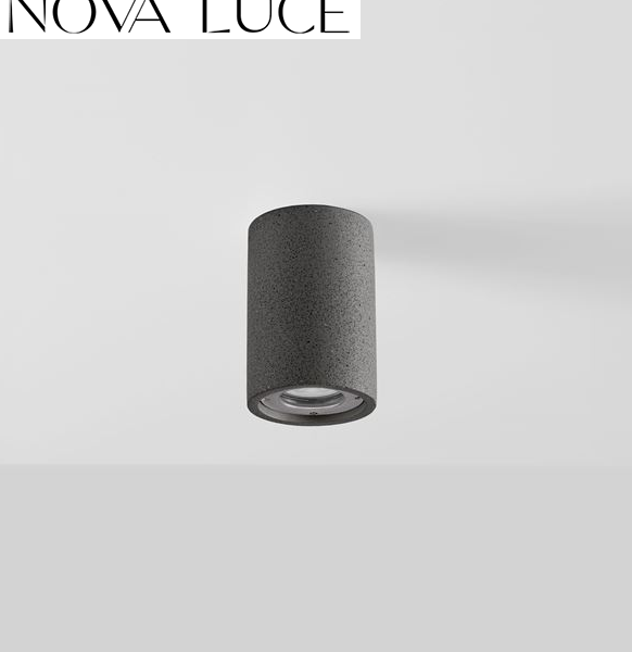 ZUNANJA STROPNA SVETILKA IZ BETONA PAR fi 90 mm GU10 IP65 BELA ALI ČRNA