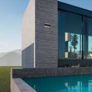 ZUNANJA STENSKA LED SVETILKA ALLURE 260 mm 22W 3000K IP65 BELA ALI ČRNA