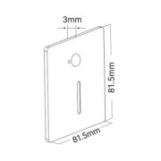 SENZORSKA VGRADNA LED SVETILKA VEKSUS 3W 3000K DO 6500K IP65 (GRE V STANDARDNO DOZO) BELA ALI ČRNA