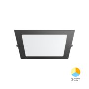 ZATEMNILNI VGRADNI LED PANEL 90X90 mm 3W 3000K DO 6500K IP40 BELI ALI ČRNI