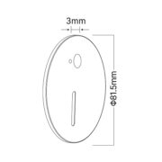 SENZORSKA VGRADNA LED SVETILKA VEKSUS 3W 3000K DO 6500K IP65 (GRE V STANDARDNO DOZO) BELA ALI ČRNA