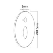 SENZORSKA VGRADNA LED SVETILKA VEKSUS 3W 3000K DO 6500K IP65 (GRE V STANDARDNO DOZO) BELA ALI ČRNA