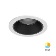 VGRADNA LED SVETILKA LINEX fi 140 mm 30W 3000K DO 6500K BELA ALI ČRNA