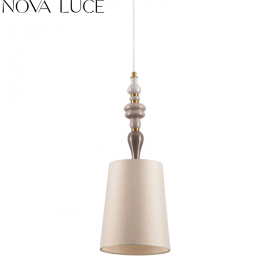 viseči-klasični-tekstilni-lestenec-šampanjski-220-mm