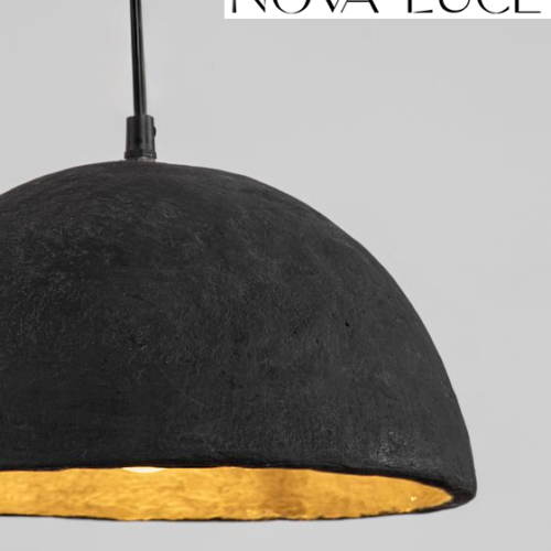 viseči-lestenec-svetilka-iz-papirja-e27-črna