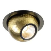 ZATEMNILNA VGRADNA LED SVETILKA DYSKO 6,4W 2700K ČRNA ALI ZLATA
