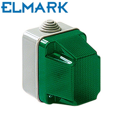 stenska-industrijska-opozorilna-svetilka-220v-e14-ip55-zelena