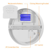 ZASILNA LED SVETILKA MOON fi 222 mm 18W 3000K DO 6500K IP65 4h