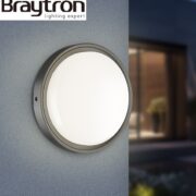 SENZORSKA LED SVETILKA BULKHEAD fi 222 mm 18W 3000K DO 6500K IP65 BELA ALI ČRNA