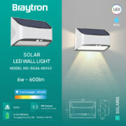 SOLARNA SENZORSKA LED SVETILKA SOLARIS 6W 6500K IP54
