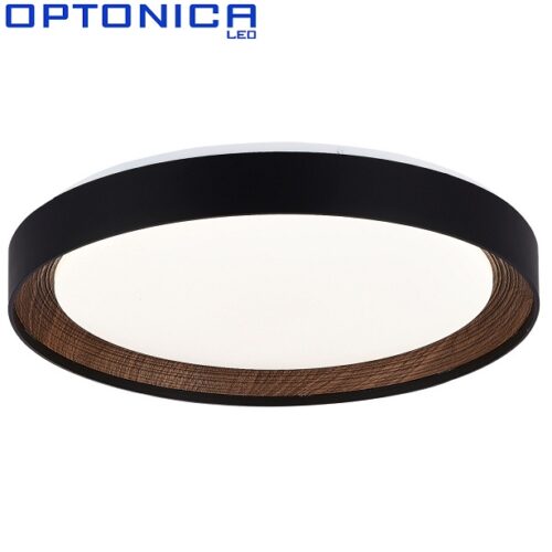 led-plafonjera-z-daljinskim-upravljanjem-cct-črna-rjava-les
