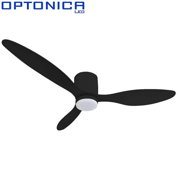 STROPNI VENTILATOR Z LED SVETILKO 1067 mm 18W 3000K DO 6500K V DVEH BARVAH Z DALJINSKIM UPRAVLJANJEM