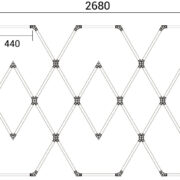STROPNA HEKSAGON LED SVETILKA 428W 6000K