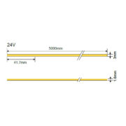 COB  LED TRAK 24V 7W 5 METROV ROLA ŠIRINA 3 mm