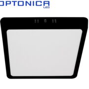 NADGRADNI LED PANEL 110X110 mm 6W 3000K DO 6000K BELI ALI ČRNI