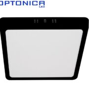 NADGRADNI LED PANEL 210X210 mm 18W 3000K DO 6000K BELI ALI ČRNI