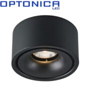 STROPNA LED SVETILKA fi 100 mm 10W BELA ALI ČRNA